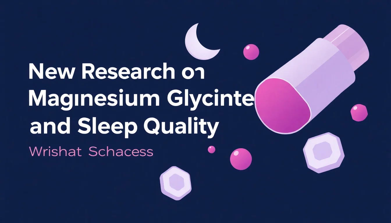 New Research on Magnesium Glycinate and Sleep Quality: What Science Says — featured illustration