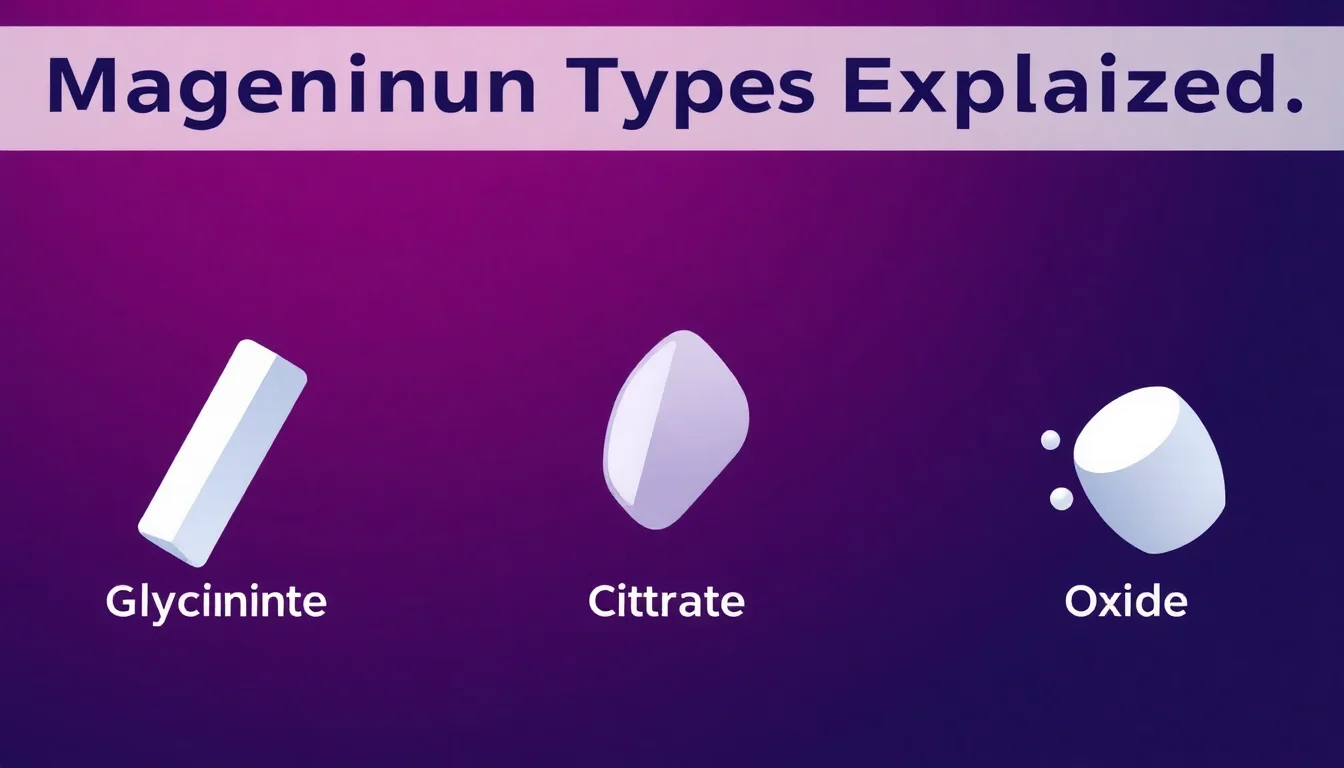 Magnesium Types Explained: Glycinate vs. Citrate vs. Oxide — featured illustration
