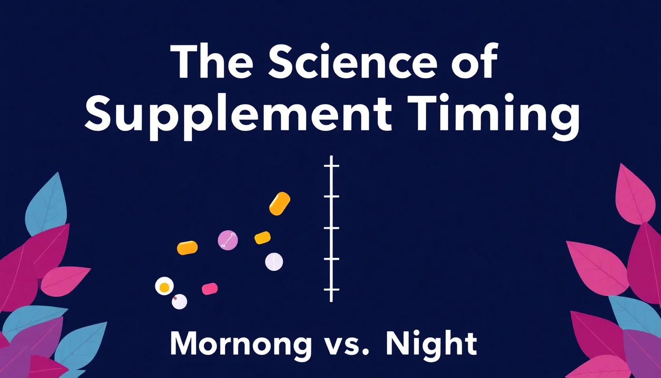 The Science of Supplement Timing: Morning vs. Night — featured illustration